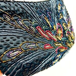 Carla Marchi beaded evening clutch